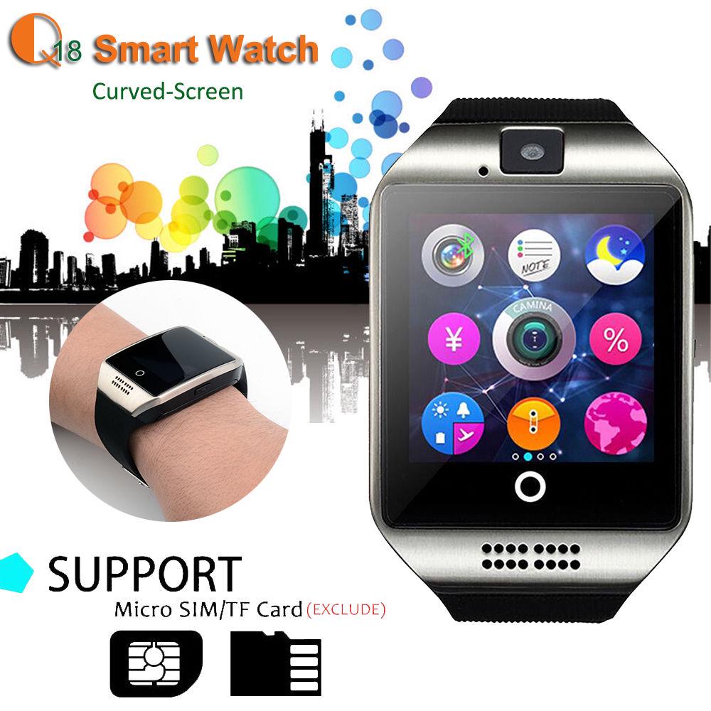 Buy Q18S Touch Screen Smart Watch Bluetooth For Android SIM Card