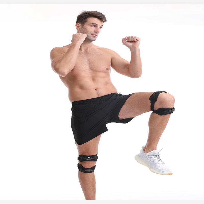 Soft Double Patellar Band Knee Stabilizer 1Pc Skin-friendly Adjustable Knee Support for Crossfit Training Knee Pain Relief