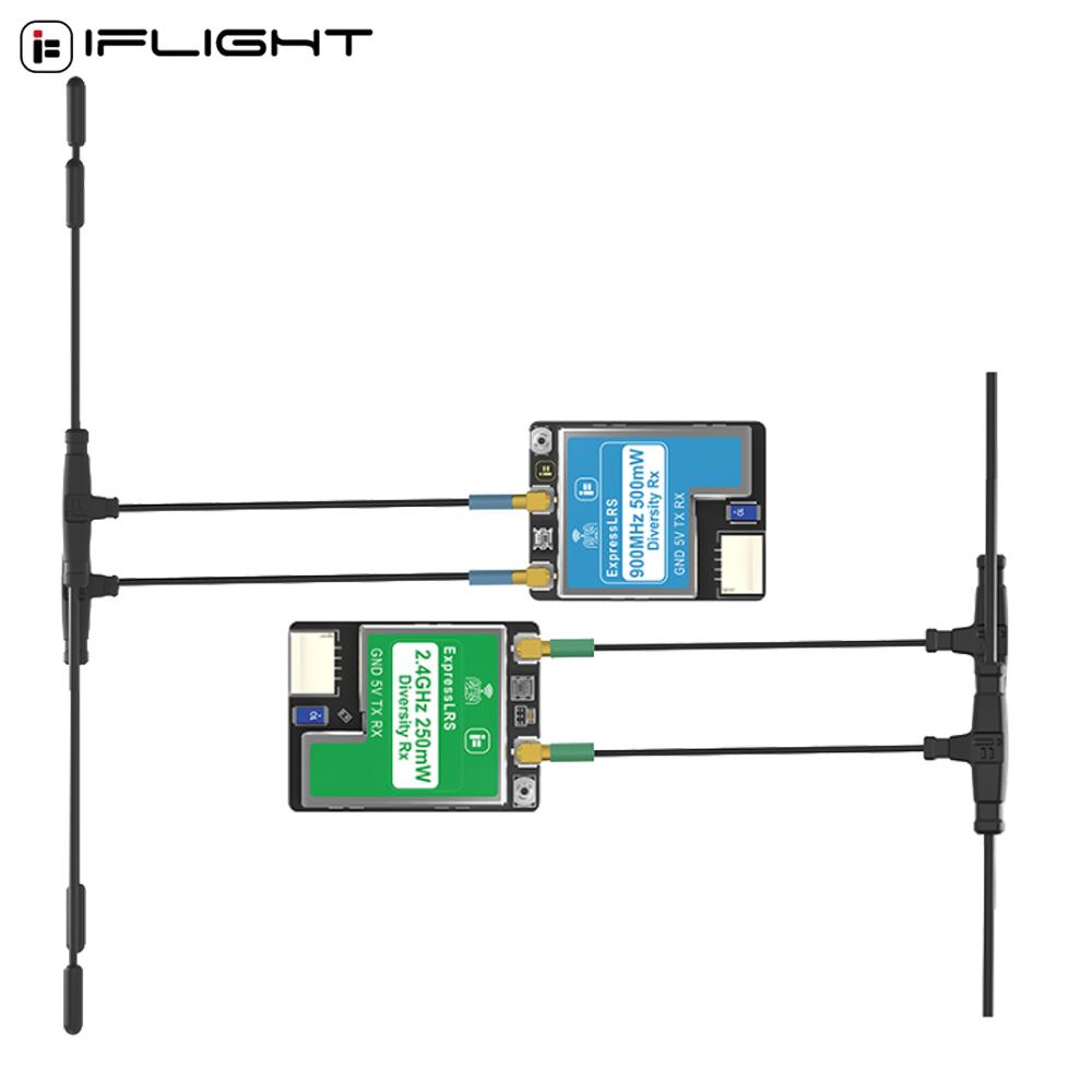 IFlight 2.4GHz/900MHz ExpressLRS ELRS Gerçek Çeşitlilik Alıcısı Çift Antenli Çeşitlilik Uzun Menzilli Alıcı