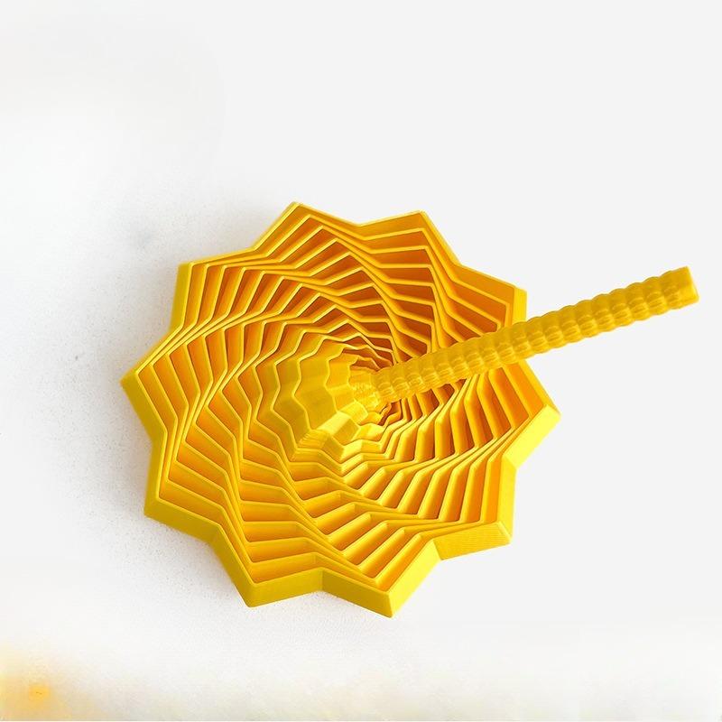 Print Sensory Agitated Star Hexagonal Handle-shaped Stress-relieving Polygonal Toy