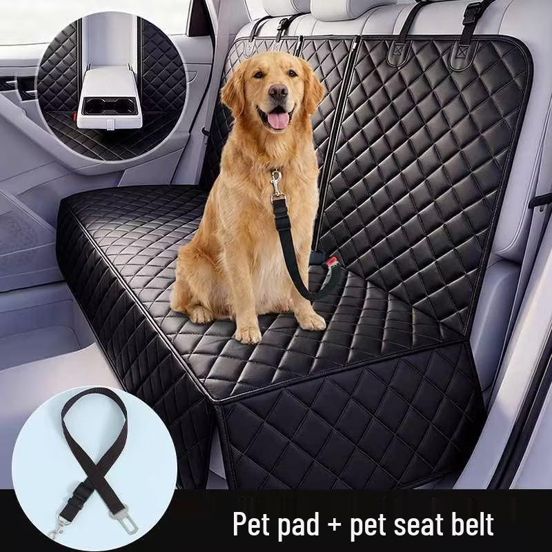 Waterproof & Dirt-Proof Rear Car Seat Cushion for Small/Medium Dogs - Travel Essential Mat