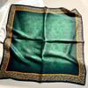 Hot-selling new product Guofeng series small square silk scarf three-dimensional silk satin oil painting retro printing mulberry silk, female