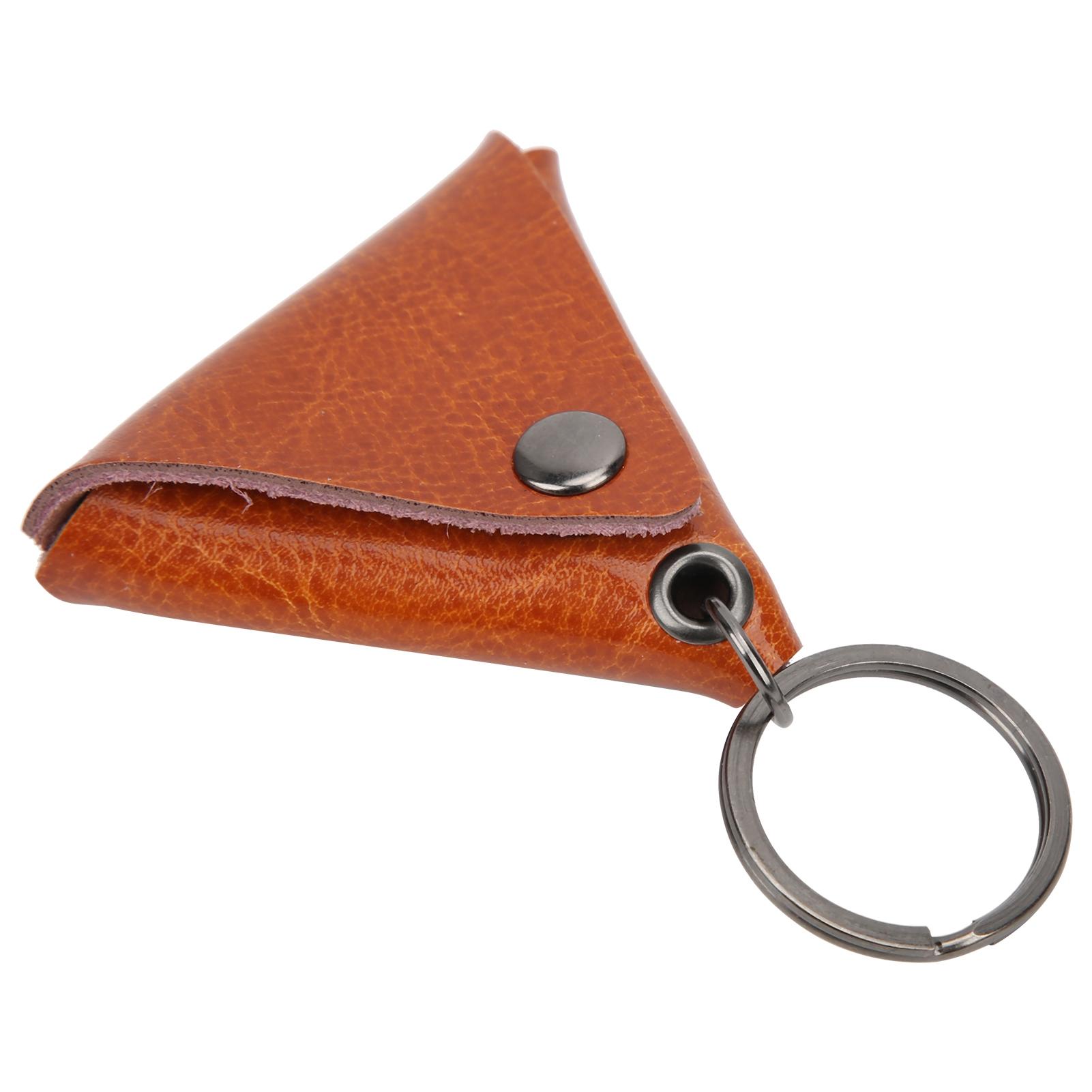 

Чехол-держатель для медиаторов, сумка для хранения, коробка, брелок из спилка, аксессуары для инструмента оранжевый