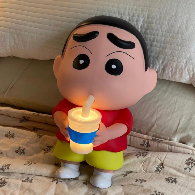 Crayon-Shin Chan Desk Night Light Desktop Ornament Cute Crayon-Shin Chan Reading Light Funny Gifts Cartoon Lamp Decoration