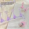 Non-Magnetic Nail Stand For Press On Nails Display Acrylic Nail Tips Practice Holder Reusable Nail Stand For Beginners Diy Salon