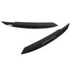 2PCS Car Headlight Eyebrows Carbon Fiber Style Left Right Replacement for MK6 Sagitar NCS 2010‑2018