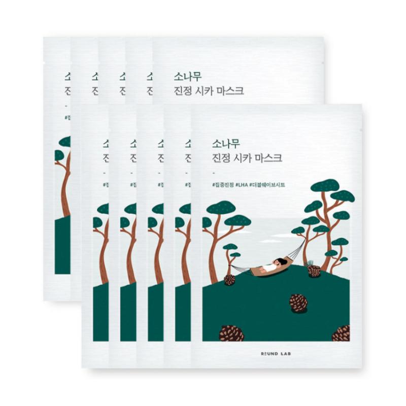 

ROUND LAB Pine Calming Cica Mask 10 Sheets