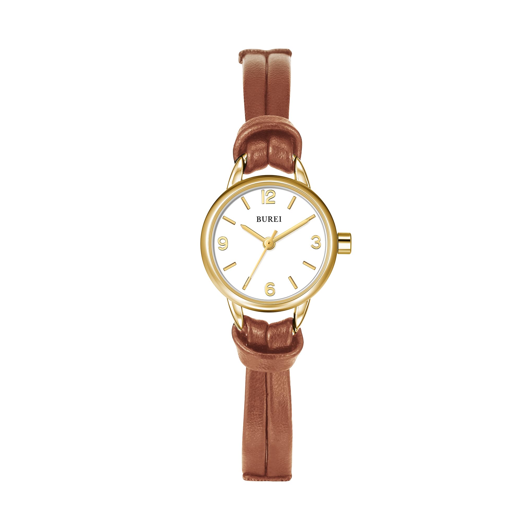 

BUREI Analog Quartz Watch with Waterproof Leather Slim and Lightweight Popular for and A Great Gift for and Perfect for Birthdays and Celebrations