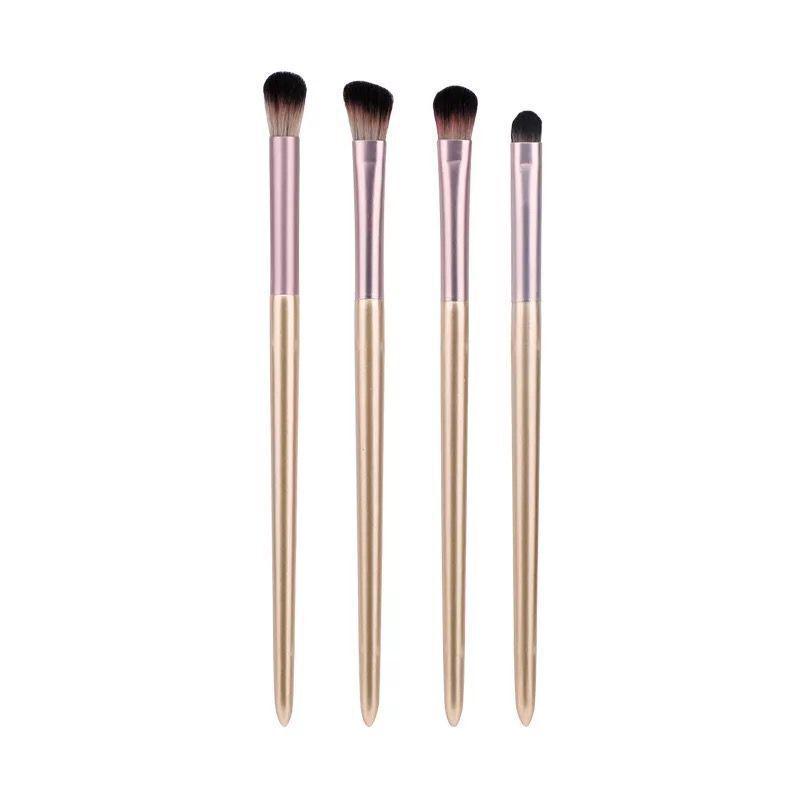 Jessup T301 Set: 4 Small Grape Eyeshadow Brushes with Animal Hair