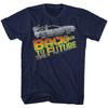 Back To The Future Movie DeLorean Lines Marty McFly Doc Brown Men's T Shirt