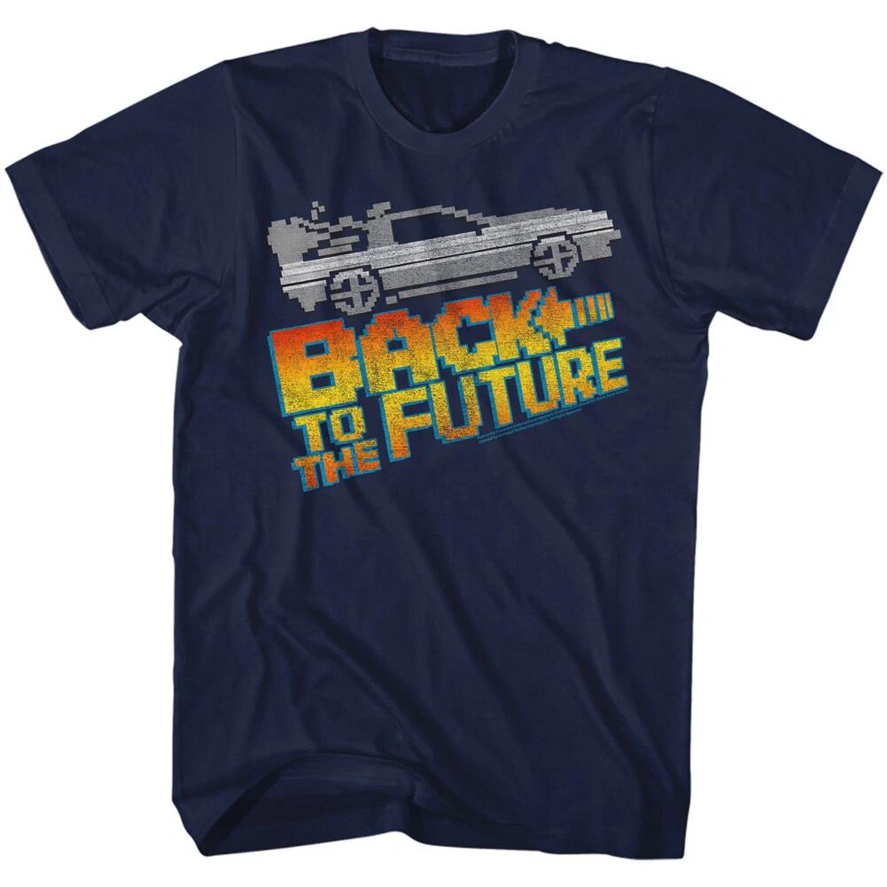 Back To The Future Movie DeLorean Lines Marty McFly Doc Brown Men s T Shirt S