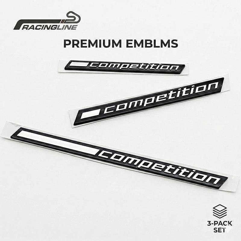 Adesivo Emblema Distintivo Competizione 3D in ABS per BMW M2 M3 M4 M5 M8 G20 G30 F10 F30 F80 Baule Parafango Carrozzeria Logo Decalcomania Accessori