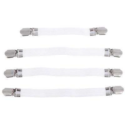 4 Stück Bügelbrettbezug Clip-Verschlüsse Eng anliegende elastische Klammer Krawatten Riemen Griffe