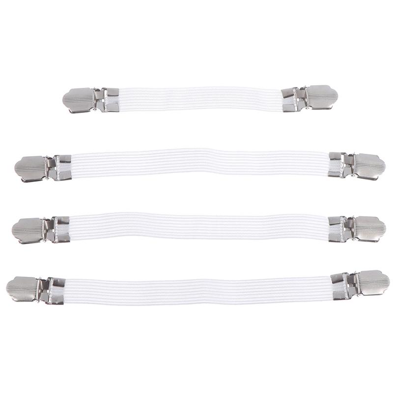 4Pc Ironing Board Cover Clip Fasteners Tight Fit Elastic Brace Ties Straps Grips