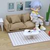 1/12 Scale Couch Model Modern Miniature Sofa Realistic Wooden Dollhouses Furniture For Bedroom Living Room