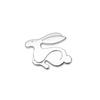 opq1 1Pcs Car Accessories Grille Badge Sticker Rabbit GTI Logo Decal For VW GTI Polo Golf Passat  Scirocco Jetta Tiguan Beetle Touran