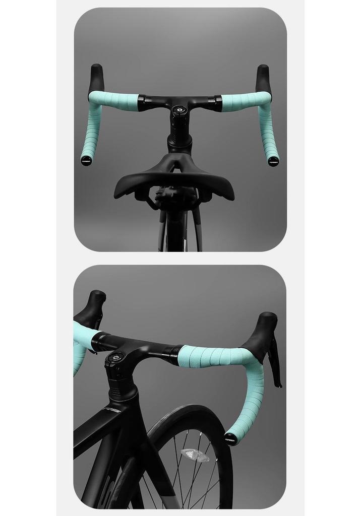 Solid Color Non-Slip Silicone Handlebar Tape: Comfortable, Shock-Absorbing, Sweat-Wicking for Road and Fixed Gear Bikes