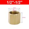 Hex Shape Brass Pipe Fitting BSP Female Thread Hose Adapter Durable Hex Coupling Connector
