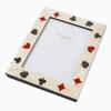 NATALINI Natalini photo twin playing cards wooden interior photo Italian-made frame, handmade, design, (clover, heart, diamond, spade), decoration,
