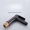 TLXT Light Luxury Gunmetal Grey Brass Basin Faucet