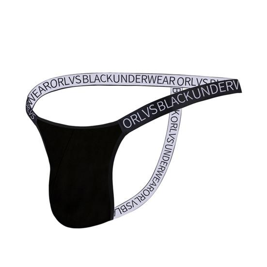 Pánská sexy tanga s nízkým výstřihem hip Lift s nápisem Rychleschnoucí kalhotky prodyšné G