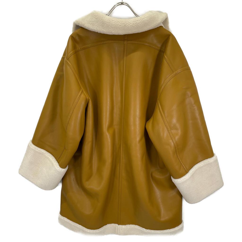 ETRE TOKYO 1221500016 Blue Faux Mouton Reversible Jacket Jacket M BrownUsed