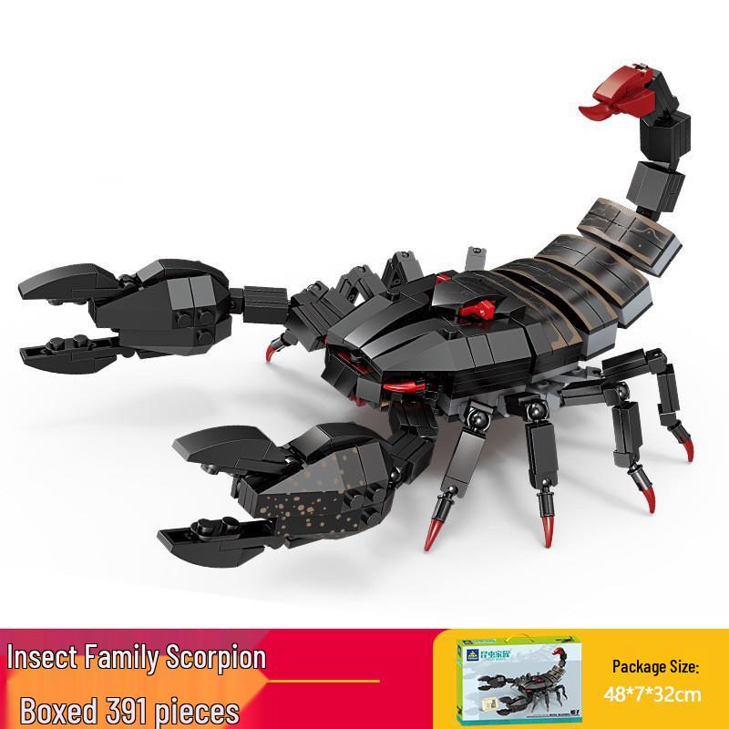 Kai Zhi Educational Building Blocks - Animal and Insect Models for Kids (Scorpion & Centipede)