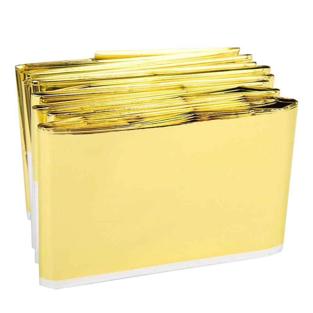 5PCS Outdoor Waterproof Emergency Survival Heat Reserve Reflective Blanket Camping Hiking