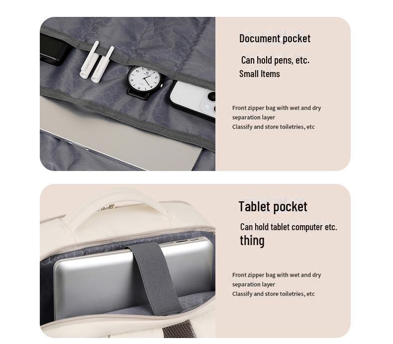 High-End Wasserdichter Rucksack: Modische Herren- & Damen-Reise-, Business-, Computer-, Schulter- und Schultasche