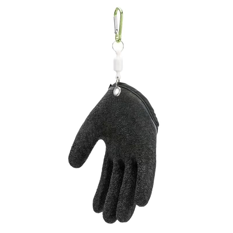 Nonslip Quick Drying Fishing Gloves Enhances With Thick Latex For Safe Fish Handling And Hook Removal