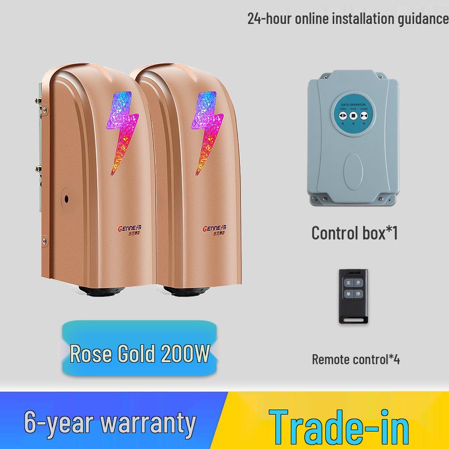 Automatic Double Swing Door Opener with Remote Control and Smart App Integration for Villas