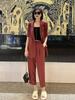 Plus Size Korean Style Women's Summer Suit: Thin Casual Jacket with Nine-Point Pants