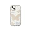 White Simple Butterfly for iPhone17promax Mobile Phone Case 16 Niche 14/13 Apple 15 Makeup Mirror