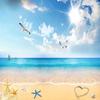 3d Blue Sky And White Clouds Photo Wallpaper Beach Seascape Murals Living Room Dining Room Background Wall Murals Decor