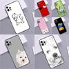 Cartoon Westie Dog Bumper Case For iPhone 16 14 15 Pro Max 11 12 13 Pro Max Mini XR 16e 16 15 Plus Phone Cover