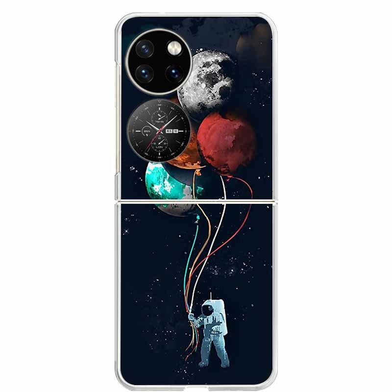 For Huawei P50 Pocket Case Transparent Clear Hard PC Phone Back Cover For Huawei P50 Pocket Cases P 50 Pocket 2022 Shells Capa