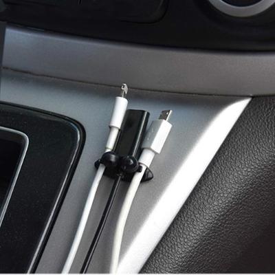 Clip de Cable de coche, abrazadera fija, soporte de Clip de sujeción, línea de cargador inalámbrico, Clip de Cable USB, 8 Uds.