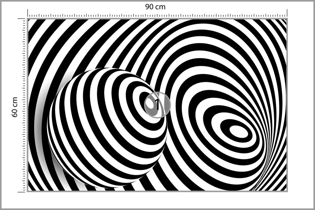 Photomural Ball 3D Structural Vinyl 90x60