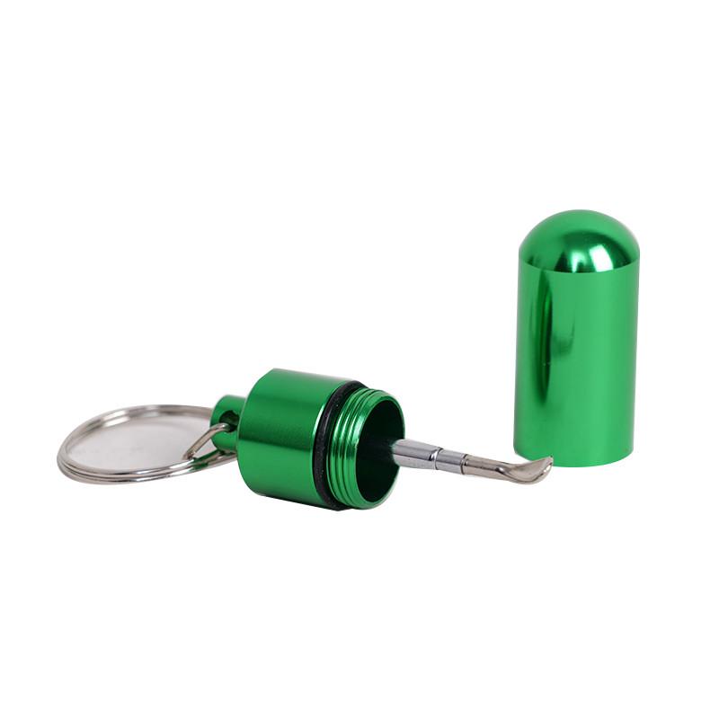Slim Mix Color Metal Snuff Container
