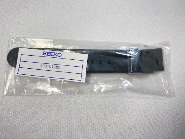 R03T012M0 SEIKO Prospex 20mm Genuine Silicone Band Black for Via SBDX051/8L35-01N0 (Ships Nekoposu)