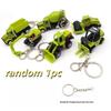 Mini Excavator Keychain Rustproof Alloy Construction Vehicle Pendant Creative Bag Ornament for Construction Lovers