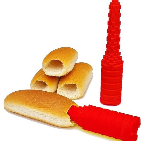 Utensile Forare Panini Hot Dog - Practico E Antigoccia In ABS Per Hamburger E Preparazioni Culinarie