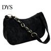 Corduroy Top Handle Bag Women Shoulder Stylish Crescent Handbag Simple Armpit for Shopping Commuting Dating Casual Underarm