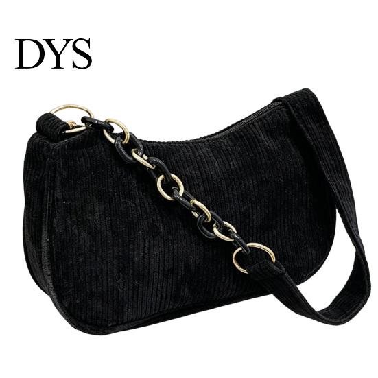 Corduroy Top Handle Bag Women Shoulder Stylish Crescent Handbag Simple Armpit for Shopping Commuting Dating Casual Underarm