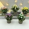 Chamomile Artificial Flower Arrangement for Home & Restaurant Decor - Small Daisy Potted Plant