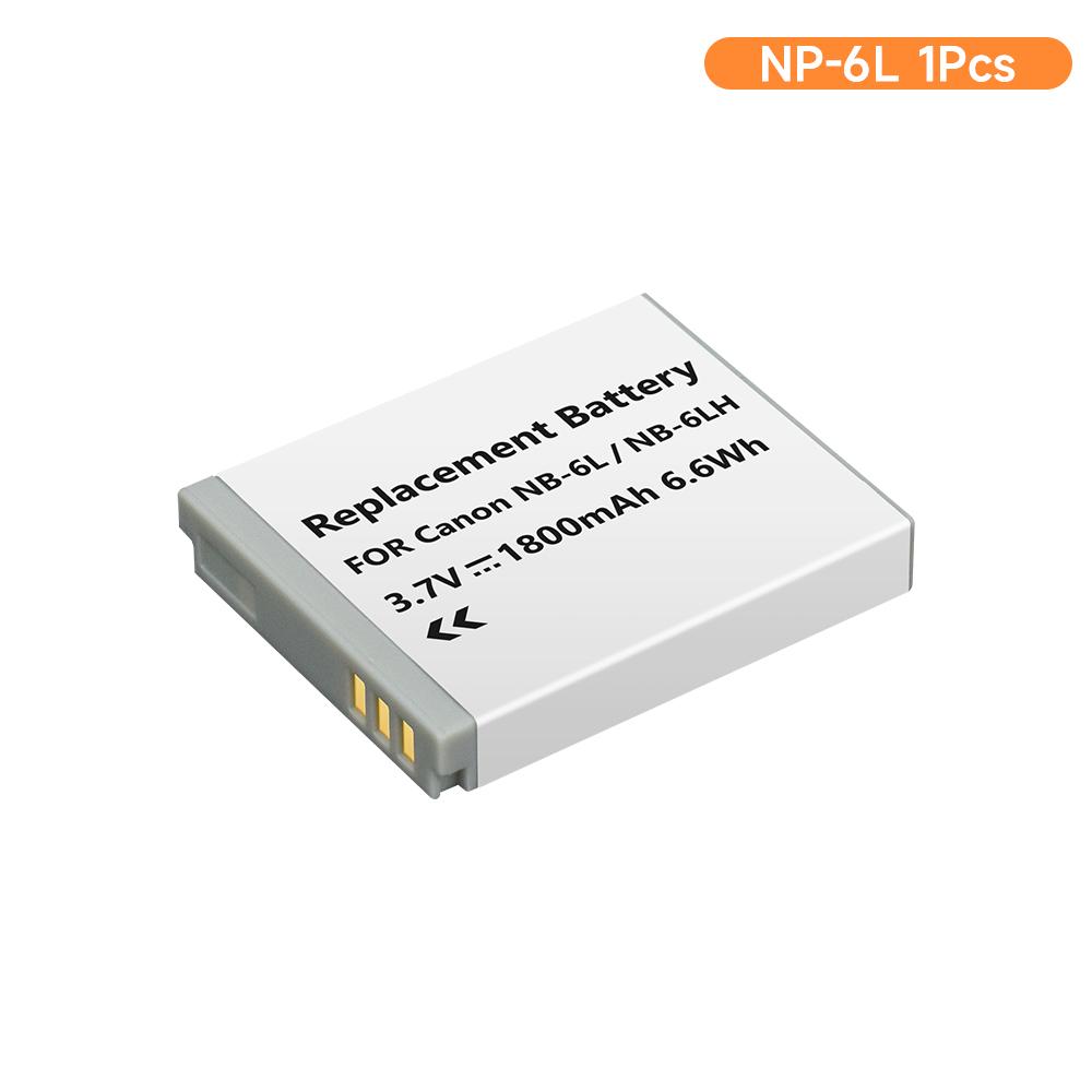 

1800 мАч NB-6L NB6LH NB-6LH Аккумулятор для камеры с зарядным устройством на два слота для Canon PowerShot D30 D10 S120 S90 SX700HS IXUS210 SD35001S 1PCS