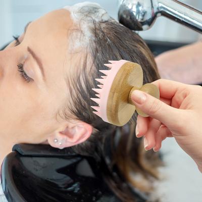 HaarMassage Kopfhautbürste Weiche Borsten Tiefenreinigung Kopfhaut Peeling Shampoo Bürstenkopf Schrubber Entspannende Dusche Haarpflege