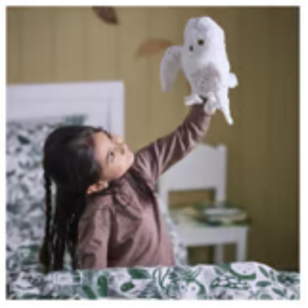 IKEA Plush Hand Puppet Snowy Owl White 25cm M50576896 SKOGSDUVA