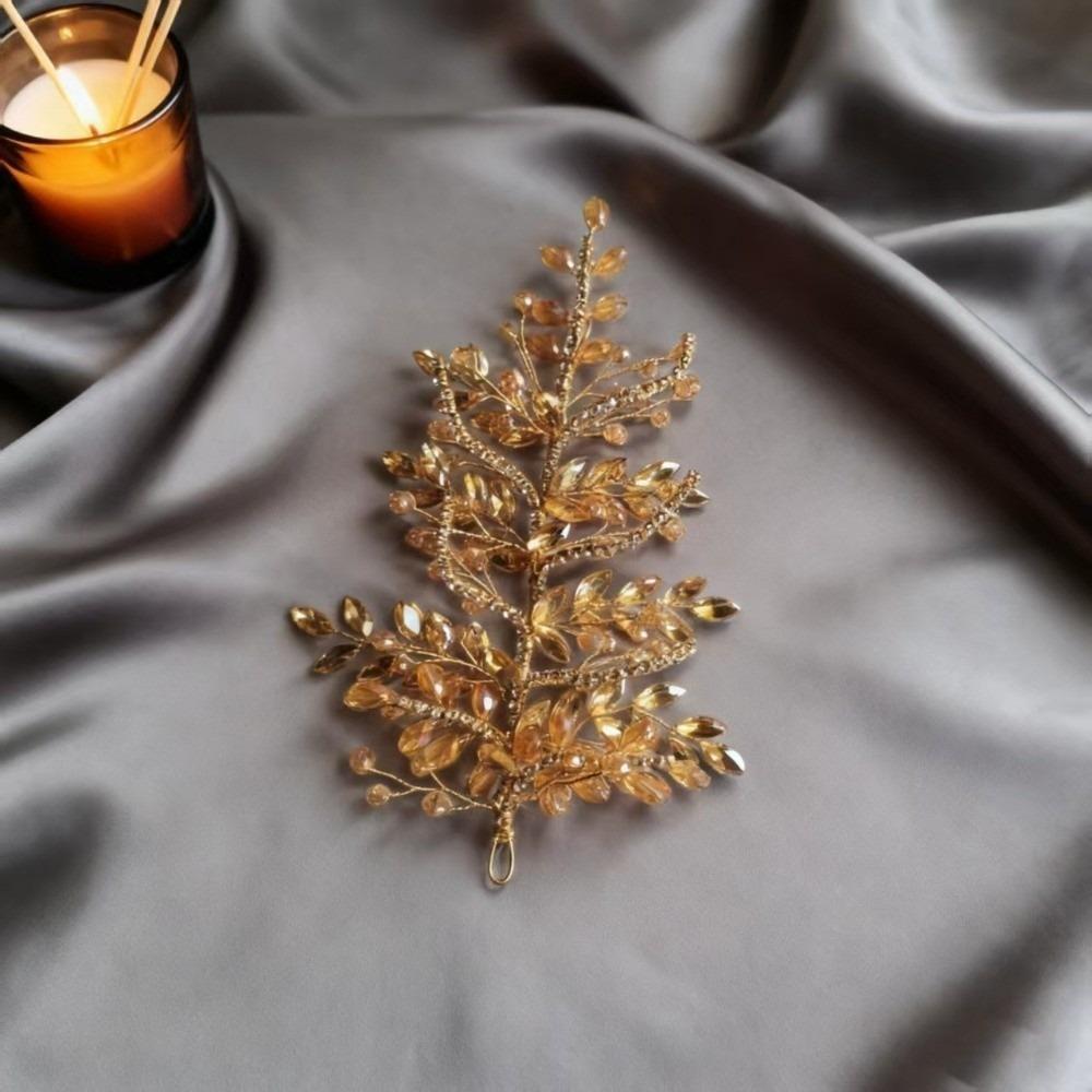 Leaf Design Bridal Hairpiece Zinc Zinc Alloy Base Formal Hair Accessories New Wedding Tiaras Party