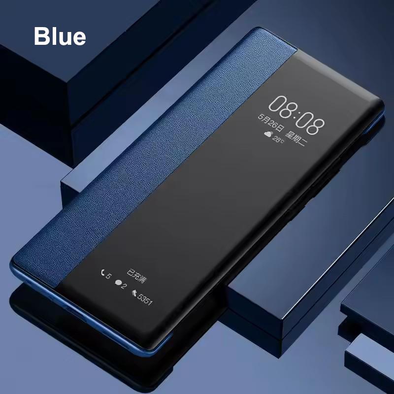 Pouzdro s okénkem pro Samsung Galaxy S25 S24 S23 S22 S21 S20 Note 20 Ultra Plus PU kůže Chytrý flip Nárazuvzdorný kryt Skořepina